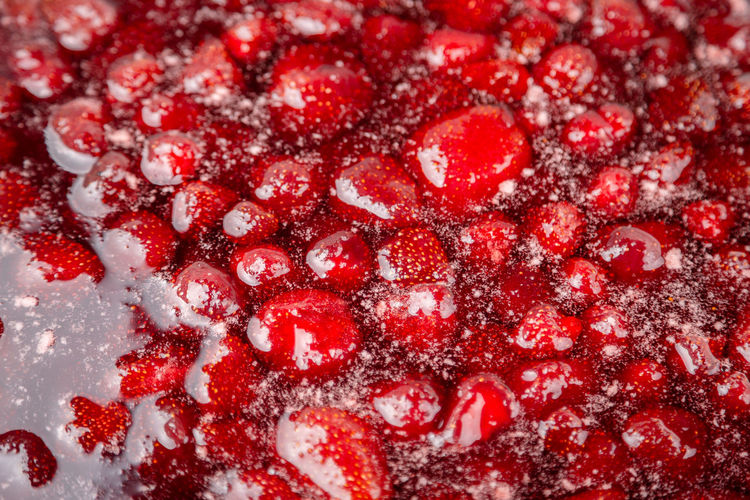 Full frame shot of red berries