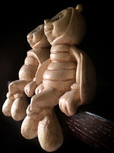 Close-up of object over black background