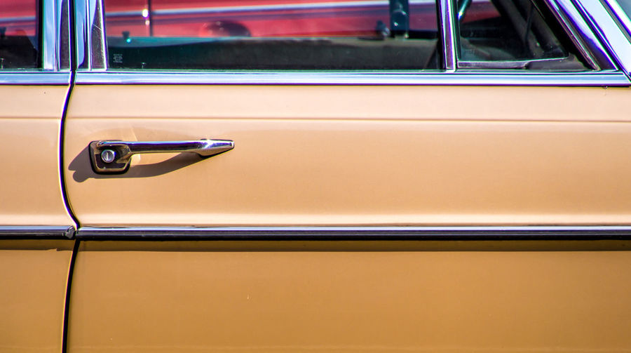 Close-up of car window