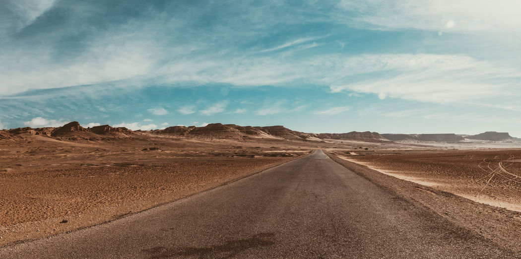 Road against sky