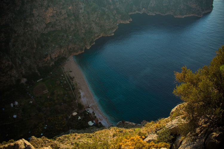 The high view butterfly valley in fethiye, mugla, turkey.  summer, sea, landscape, valley.