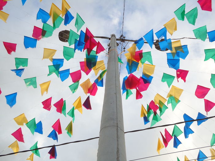 Some flags of the feast of st. john in the interior of brazil