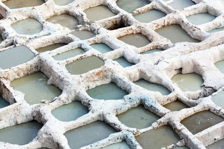 Full frame shot of tanneries