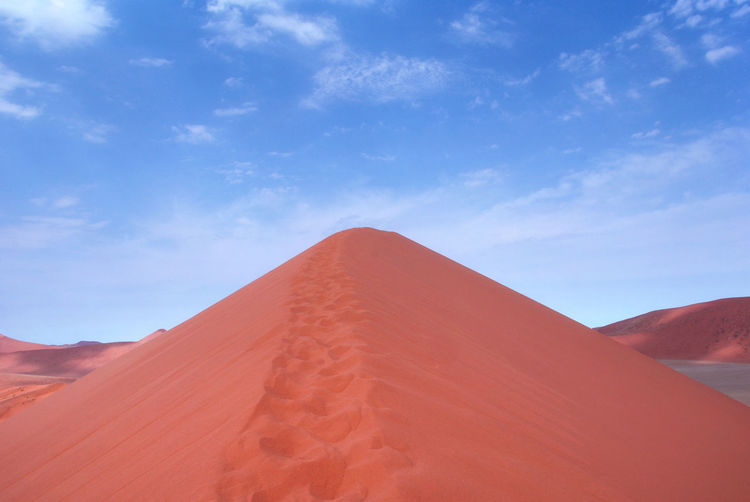 Low angle view of a desert