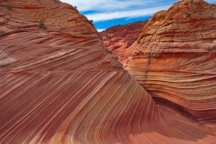 Scenic view of rock formations