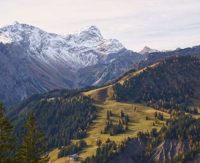 Austrian alps mountain view