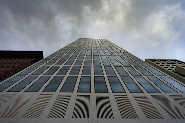 Sun above skyscraper