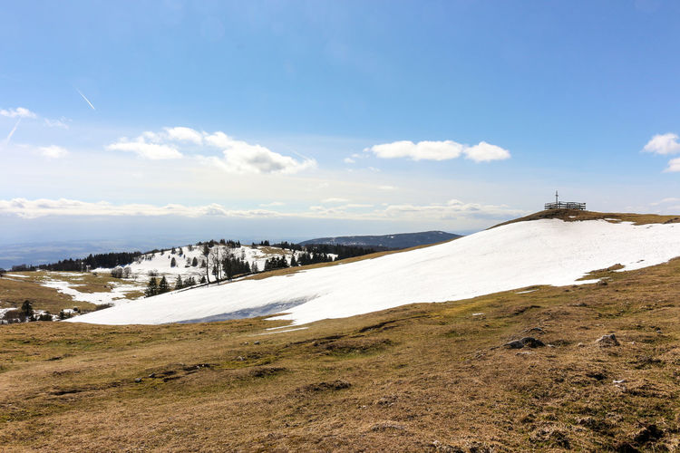 Remnants of snow in the swiss jura