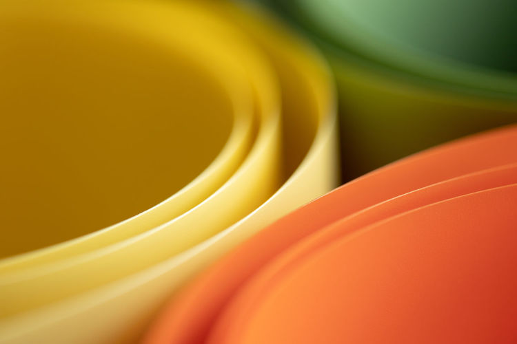 Abstract color curve background, creative wallpaper with orange, yellow and green for presentation