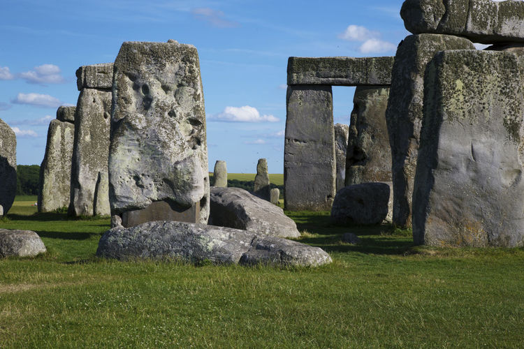 Stone structure in field
