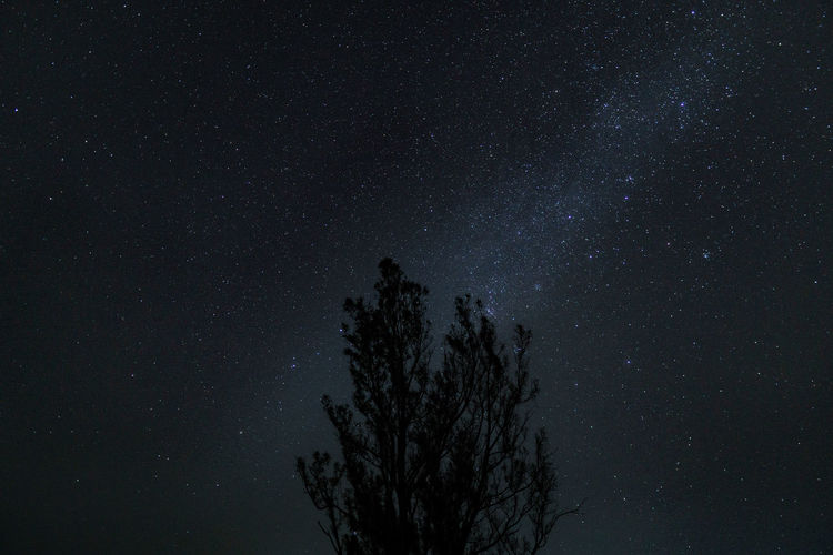 Starry night at ijen crater