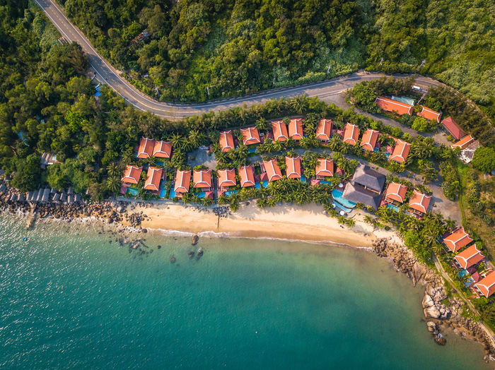 Aerial view of sea 