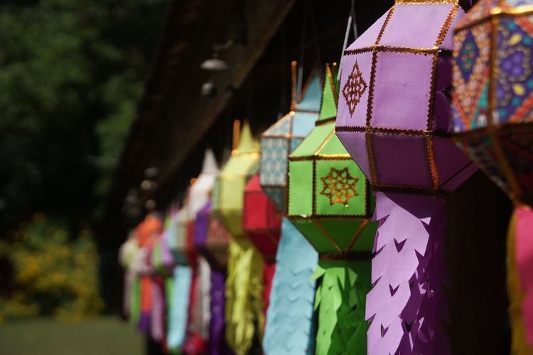 Close-up of christmas decorations
