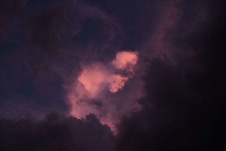 Low angle view of sky at night