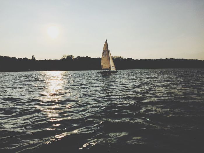Sailboat in a lake