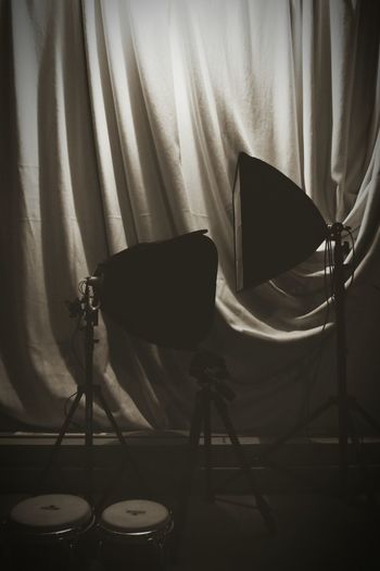 Reflection of photographing and camera on mirror