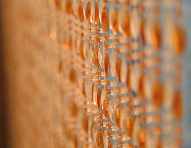 Full frame shot of beaded curtain