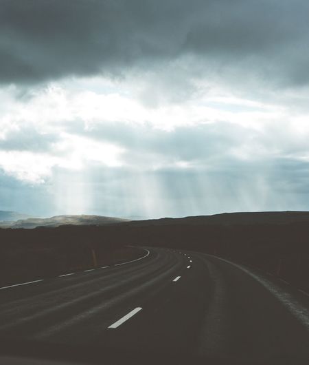 Road against sky