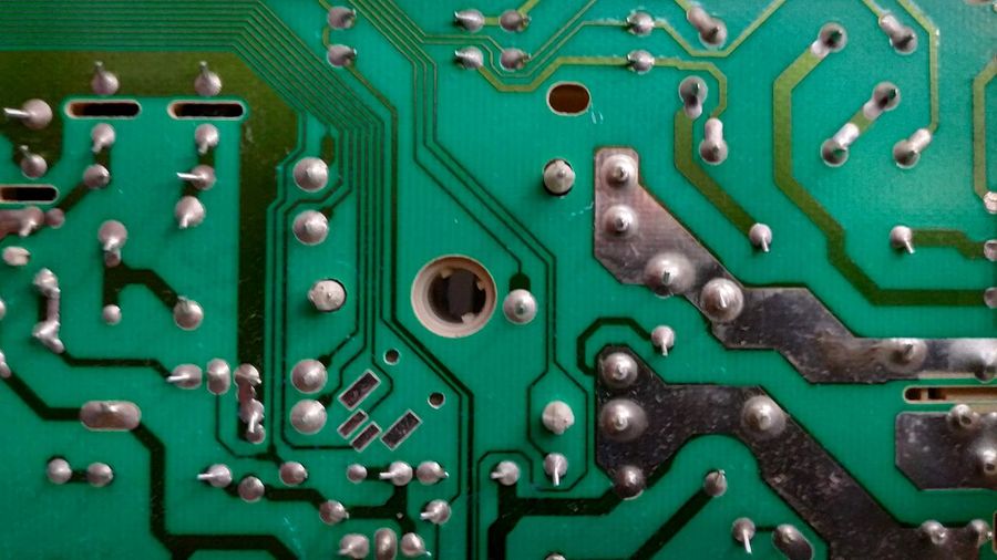 Full frame shot of electronic circuit