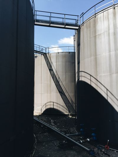 Storage tanks at factory