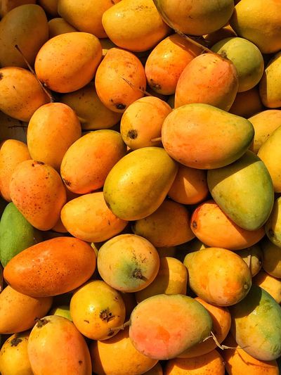 Full frame shot of mangoes for sale