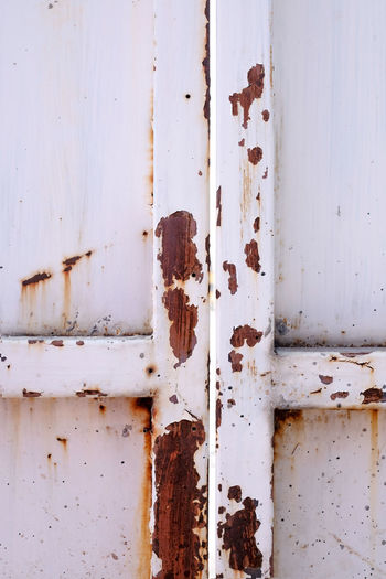 White metal have rusted and corroded for background wallpaper and effect.