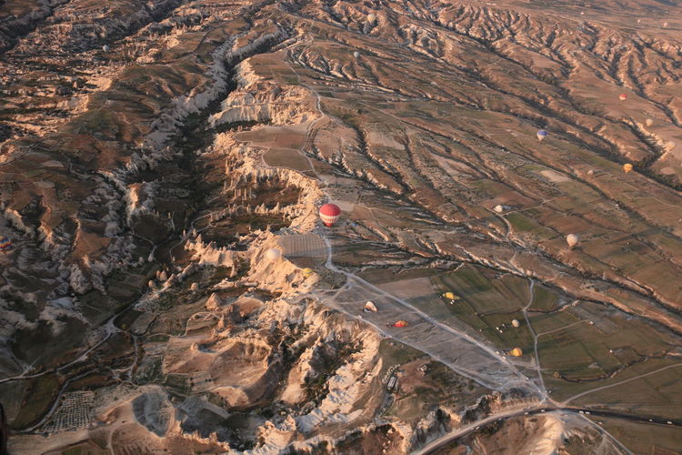 High angle view of the landscape