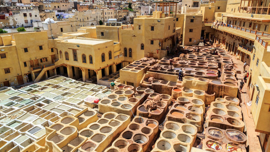 General view of the chouara tannery