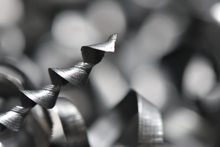 Close-up of padlock on metal