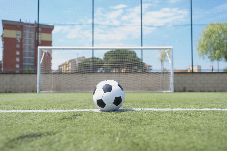 Soccer ball on field