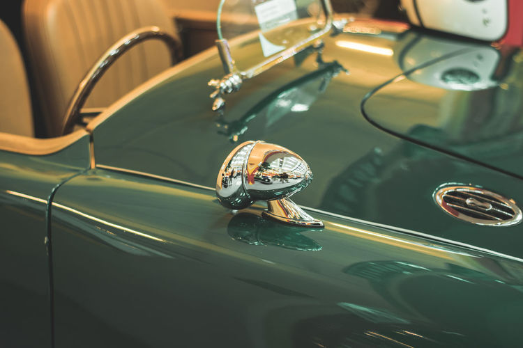 Close-up of old-fashioned car