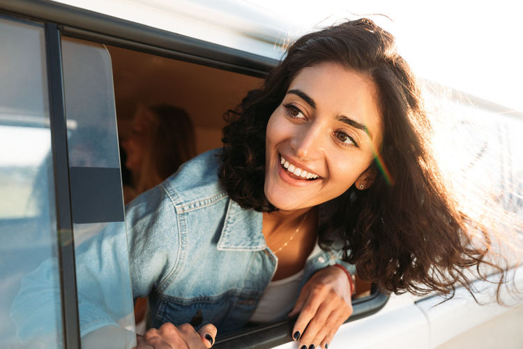 Portrait of smiling young woman