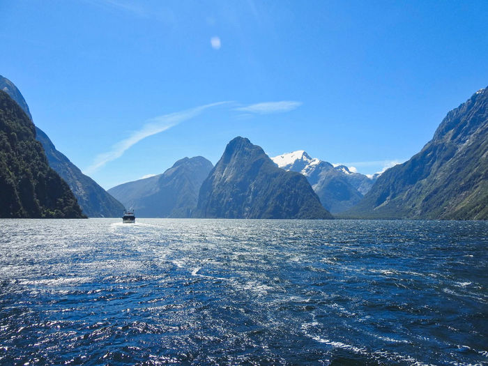 Wonderful lake in the mountains at summer