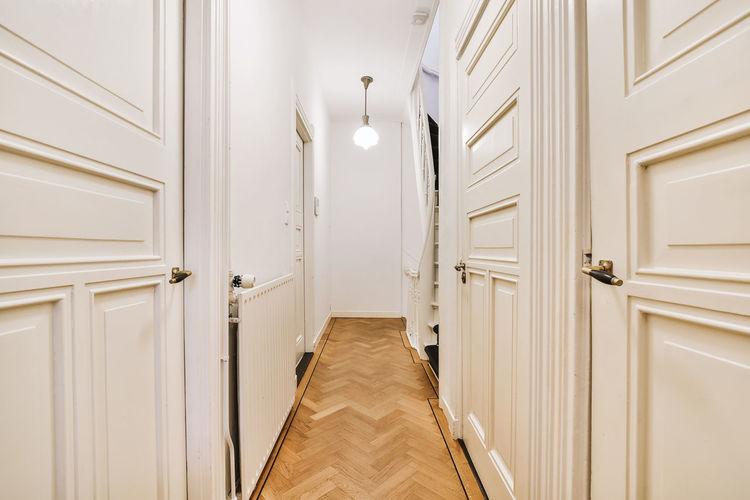 Empty corridor of room