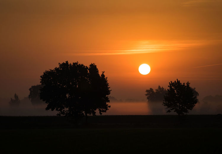 Sunrise in northern germany