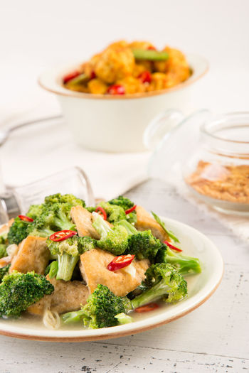 Close-up of food in plate