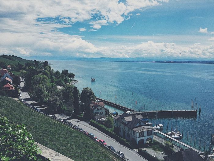 High view of lake constance