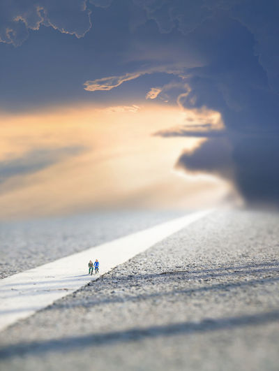 Figurines on land