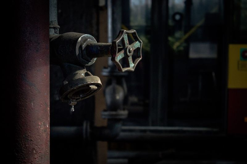 Close-up of machine part