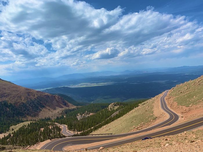 Drive up to pikes peak