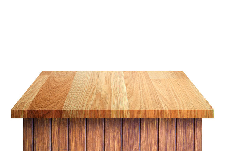 Close-up of wooden floor against white background
