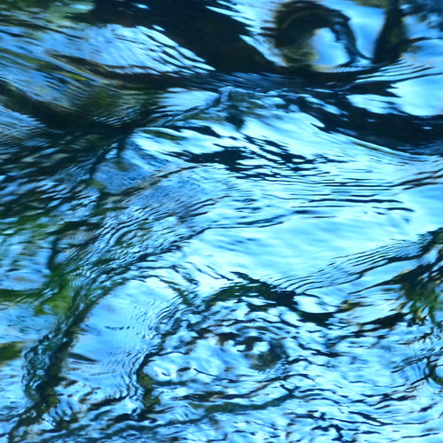 High angle view of rippled water in lake