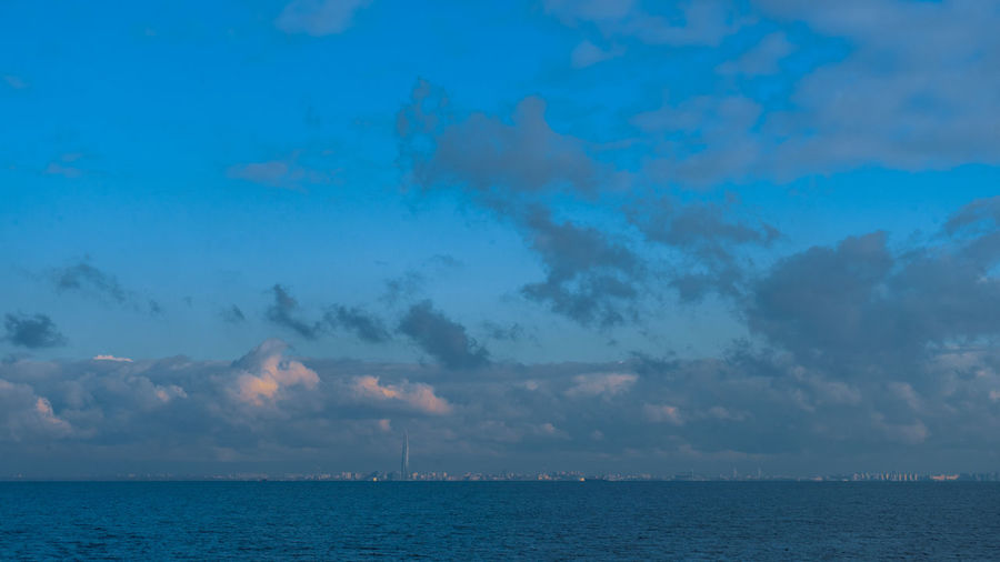 Scenic view of sea against sky