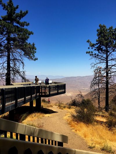 People standing on observation point at cleveland national forest