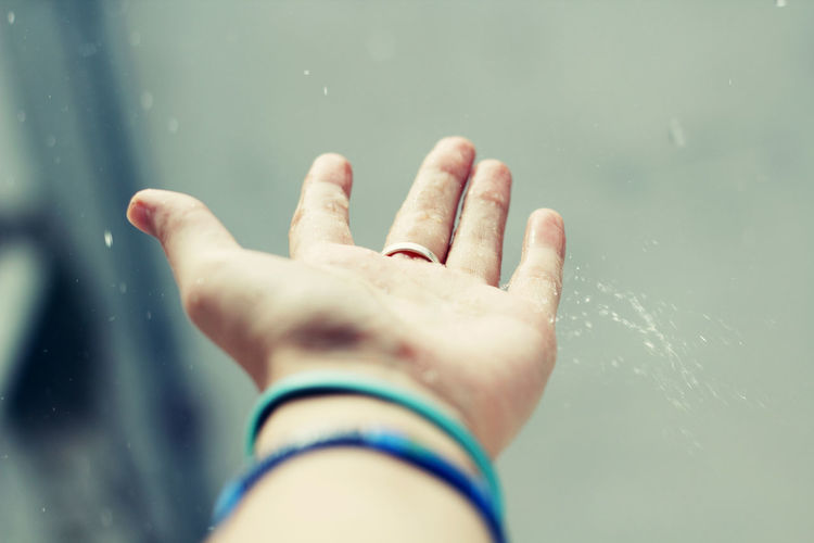 Close-up of hands