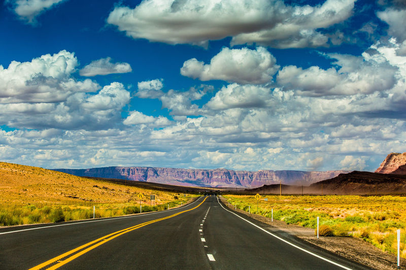 A little dusty road twirling ahead - arizona, usa