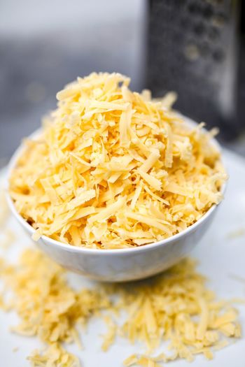 Close-up of cheese in bowl