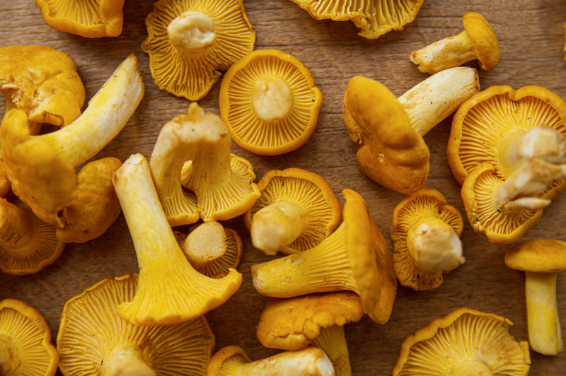 Close-up of chopped mushrooms