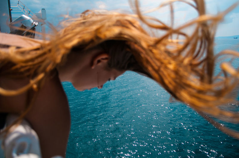 actually just a reupload in a higher quality. one lucky shot :) Blue Close-up Day Freedom Hair Layering Looking Nature Outdoors Person Red Hair Sea Selective Focus Tranquility Water People And Places My Year My View Moments Of Happiness