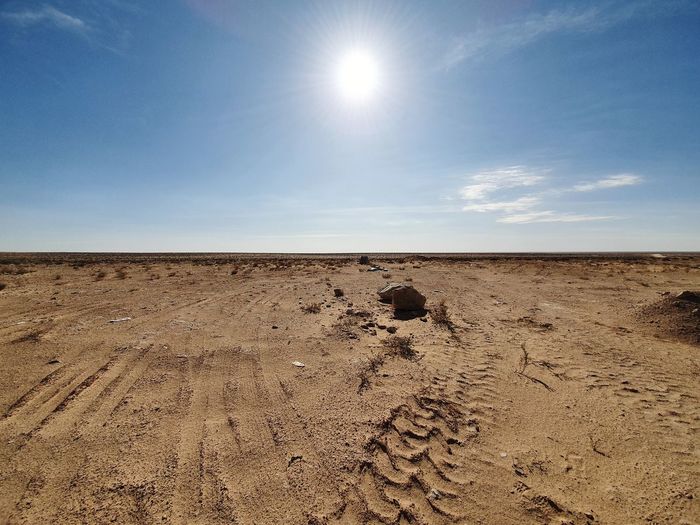 The vastness of the sahara desert